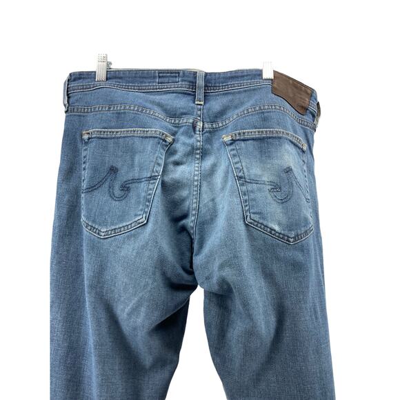 AG Adriano Goldschmied Distressed Blue Denim The Everett Jeans Men's Size 34x32 - Picture 12 of 16